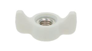 白色 ABS樹脂 カンツーノナット (ねじ部鉄)(大丸鋲螺製作所)